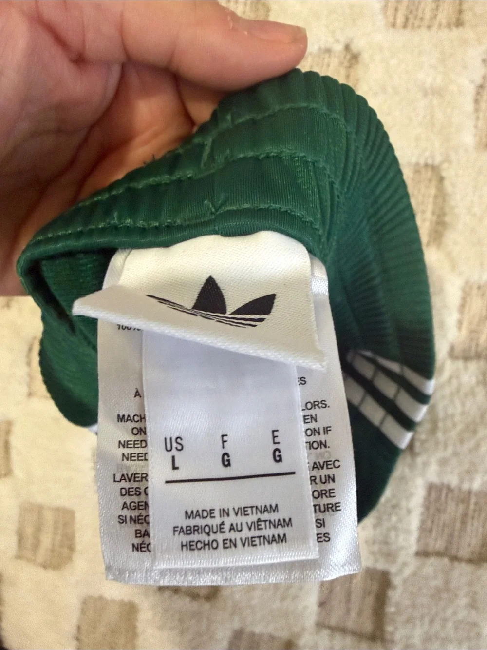 adidas Forest Green 3-Stripe Athletic Shorts with White Accents